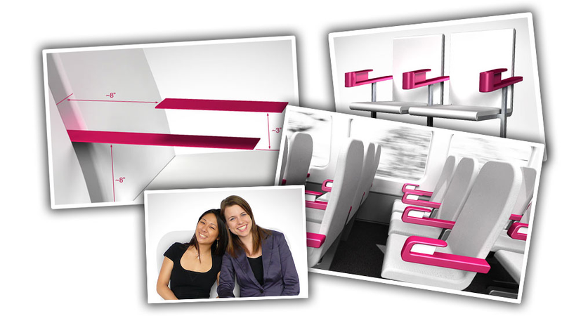 Illustration for article titled Revolutionary Plane-Seat Armrest Design Will Stop Elbow Fights